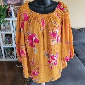 AVA & VIV Floral Blouse